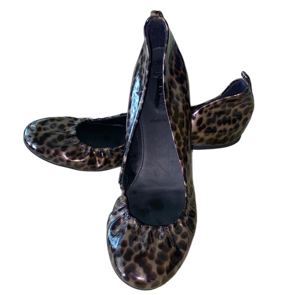 NEW J. Crew Cece Tortoise Leopard Print Patent Leather Ballet Flats - 7.5 - Picture 2 of 14